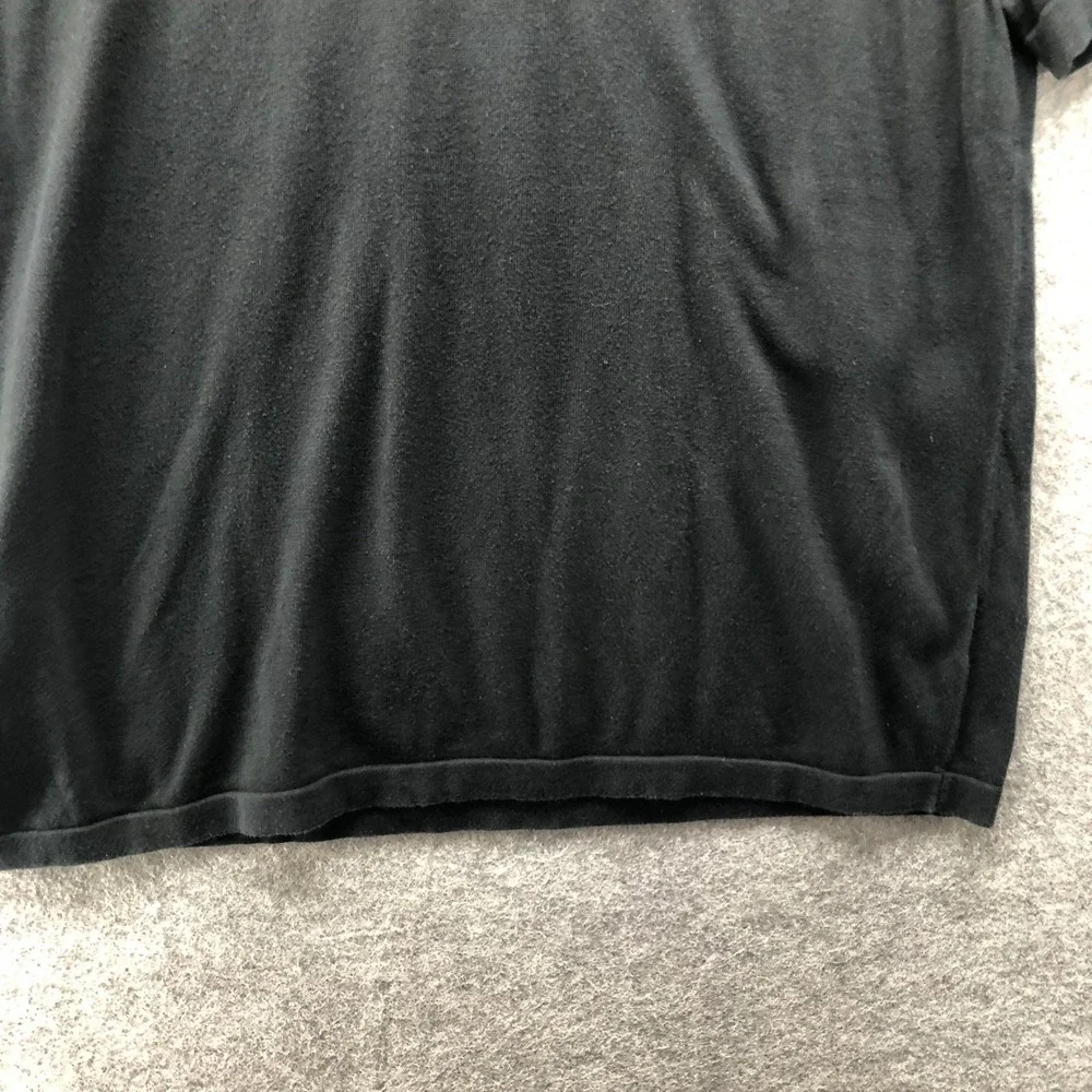 Banana Republic‎ Polo Sweater Mens XXL Black Short Sleeve Knit Cotton